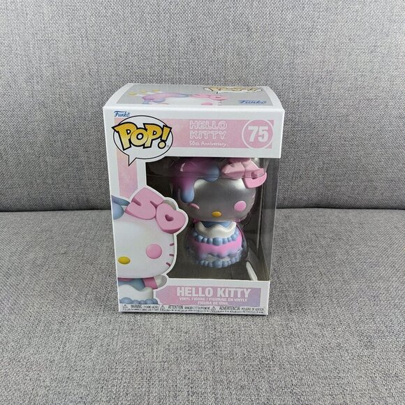 Sanrio Hello Kitty 50th Anniversary Hello Kitty with Cake Funko Pop! Vinyl - Picture 1 of 6